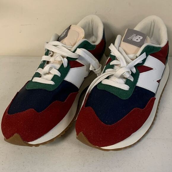 New Balance Men’s Size 11.5 The Intelligence Choice 237 Sneakers, Red Green Navy - Picture 3 of 8
